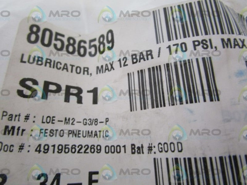 FESTO FILTER LUBRICATOR LOE-M2-G3/8-P  NSNP