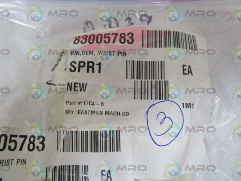LOT OF 3 EASTMAN MACH CO. WRIST PIN 17C4-6 *NEW NO BOX*