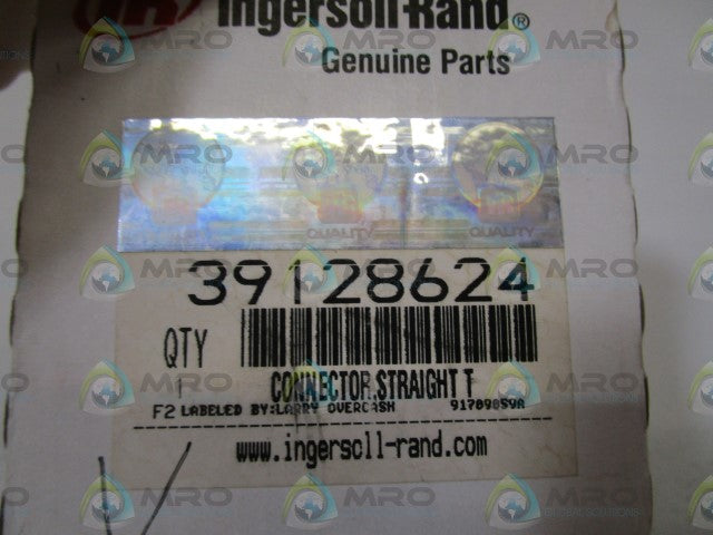 INGERSOLL RAND STRAIGHT T CONNECTOR 39128624 *NEW IN BOX*