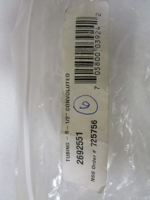 LOT OF 6 CONVOLUTED TUBING 6-1/2" 2692551 *NEW NO BOX*