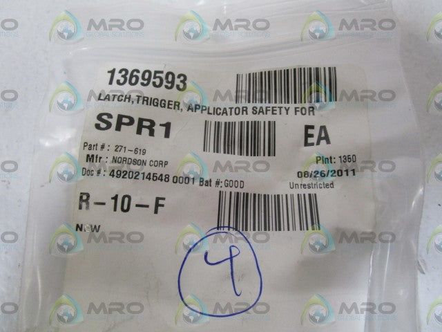 LOT OF 4 NORDSON LATCH TRIGGER 271-619 *NEW NO BOX*