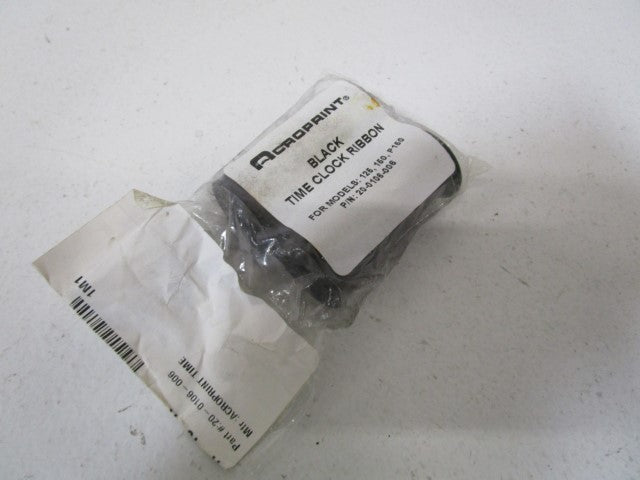 LOT OF 2 ACOPRINT BLACK TIME CLOCK RIBBON 20-0106-006 *NEW NO BOX*