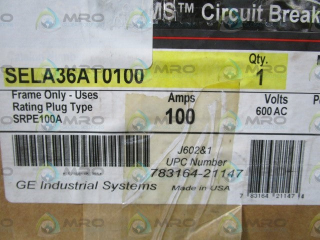 GENERAL ELECTRIC SELA36AT0100 *NEW IN BOX*