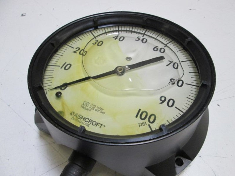 ASHCROFT 601379SSL04L-100# DURAGAUGE 0-100 PSI  NSMP