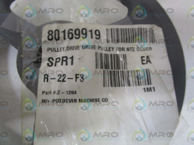 POTDEVIN MACH CO. PULLEY DRIVE Z-1284  NSNP