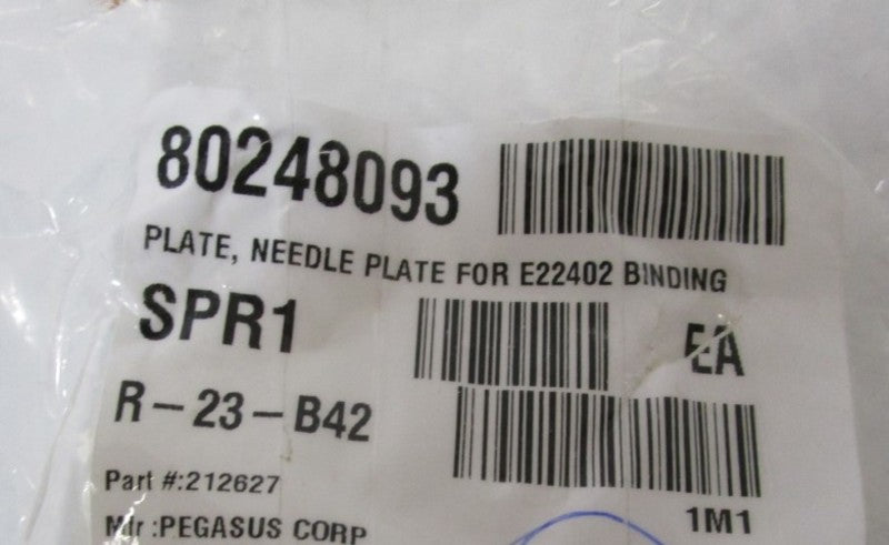 PEGASUS CORP. NEEDLE PLATE 212627  NSNP