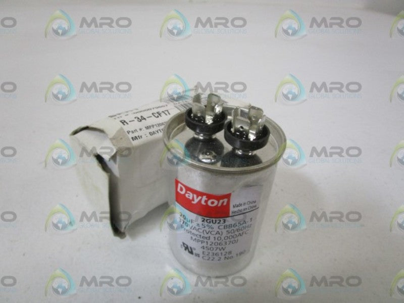 DAYTON CAPACITOR 2GU23  NSMP