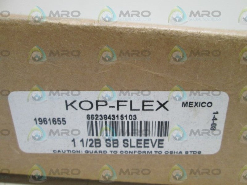 KOP-FLEX COUPLING 1 1/2B SB SLEEVE 1961655 *NEW IN BOX*