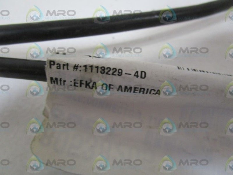 EFKA CABLE CONNECTOR (BLACK) 12" 1113229-4D  NSNP