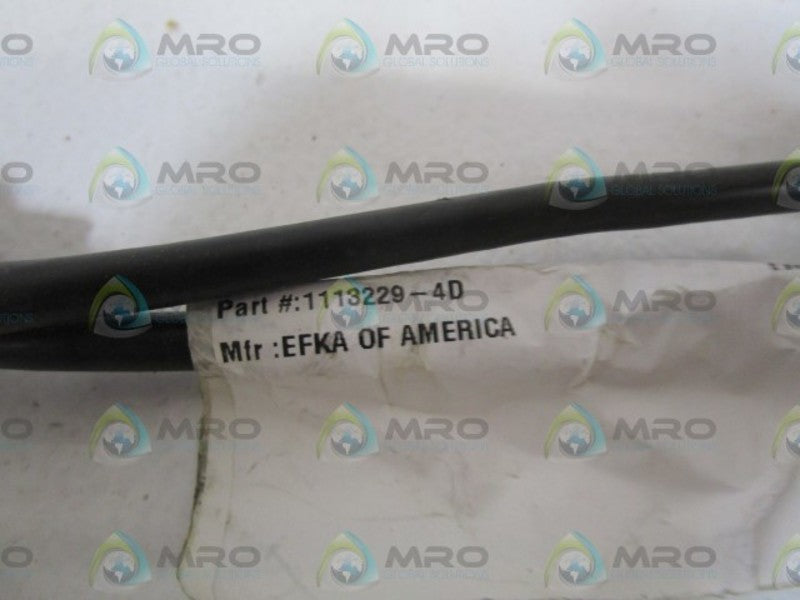 EFKA CABLE CONNECTOR (BLACK)8"  1113229-4D  NSNP
