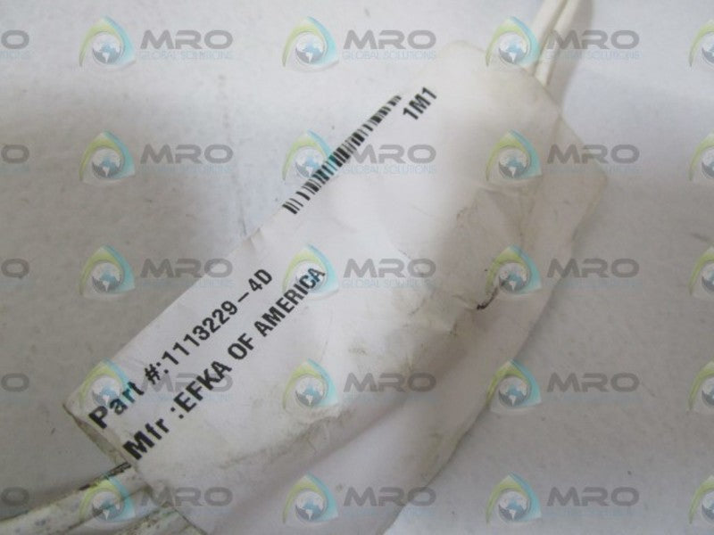 EFKA CABLE CONNECTOR (WHITE) 11"  1113229-4D  UNMP