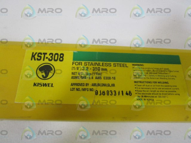 LOT OF 55 KISWEL COVERED ELECTRODES KST-308 *NEW IN BOX*