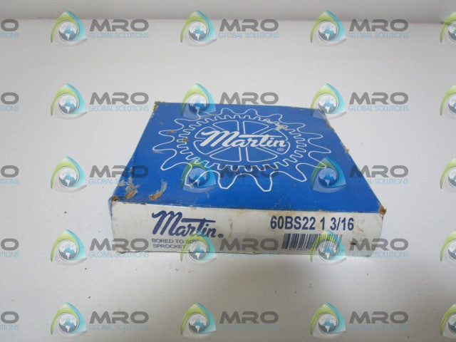 MARTIN SPROCKET 60BS22 1 3/16 *FACTORY SEALED*