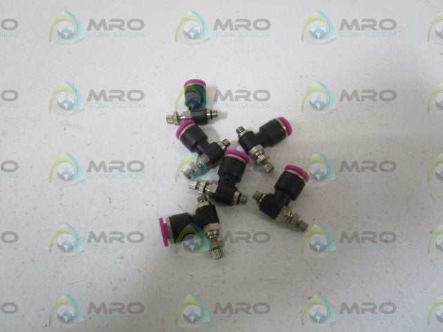 LOT OF 6 FESTO FLOW CONTROL VALVE GRLZ-1/4-RS-B *NEW NO BOX *