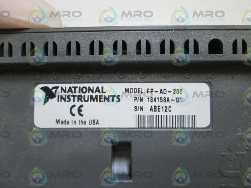 NATIONAL INSTRUMENT OUTPUT MODULE 184158A-01  NSMP