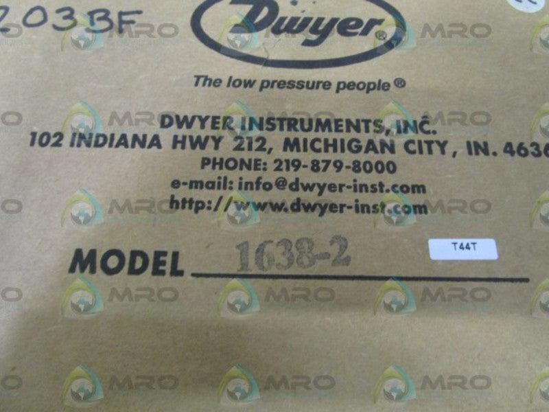 DWYER PRESSURE SWITCH 1638-2  NSFS