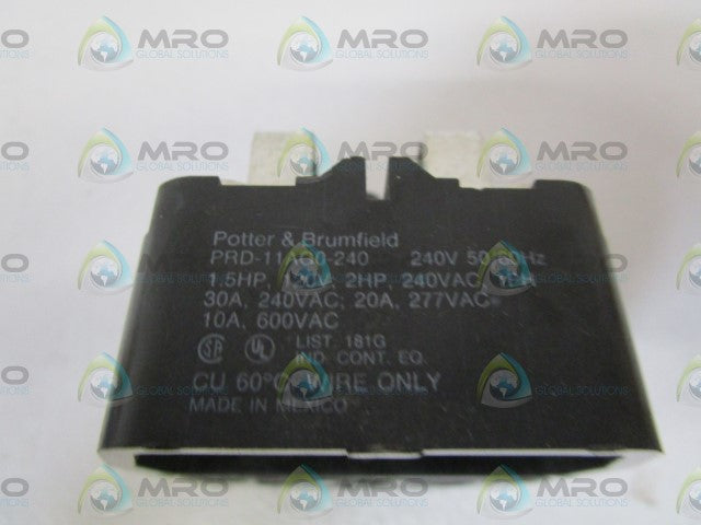 POTTER & BRUMFIELD POWER RELAY PRD11AG0-240V *NEW IN BOX*