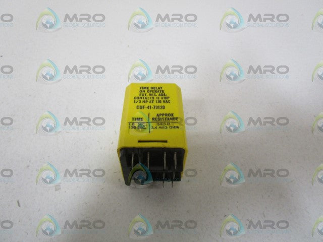 POTTER & BRUMFIELD TIME DELAY RELAY CUF-41-70120 *NEW IN BOX*