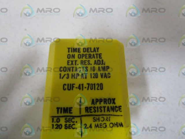 POTTER & BRUMFIELD TIME DELAY RELAY CUF-41-70120 *NEW IN BOX*