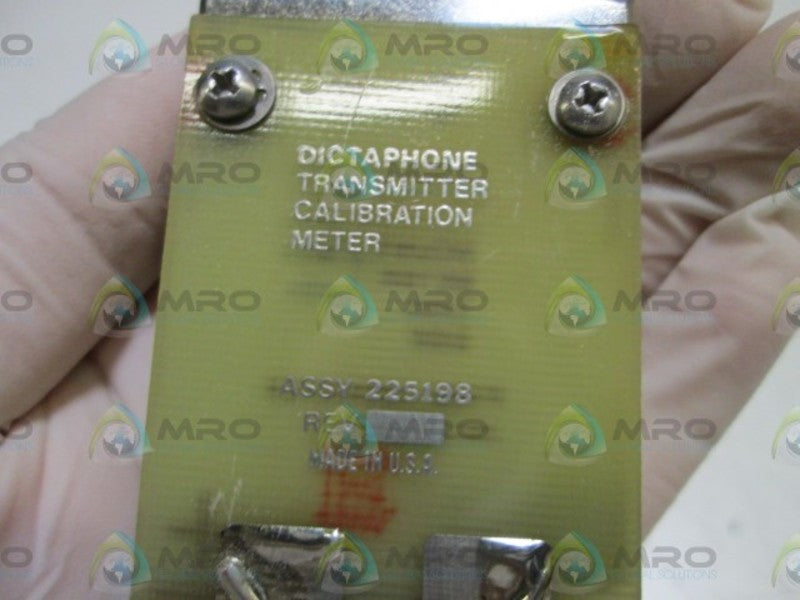 DICTAPHONE TRANSMITTER CALIBRATION METER 225198  UNMP
