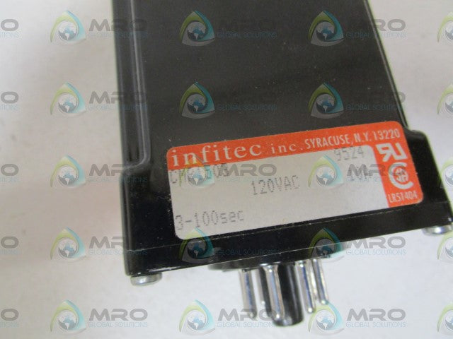 INFITEC TIME DELAY RELAY 3-100SEC CMR1503 *NEW IN BOX*
