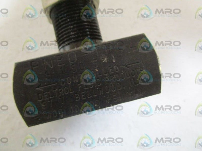 DELTROL 1/8" NEEDLE VALVE S150S1  NSMP