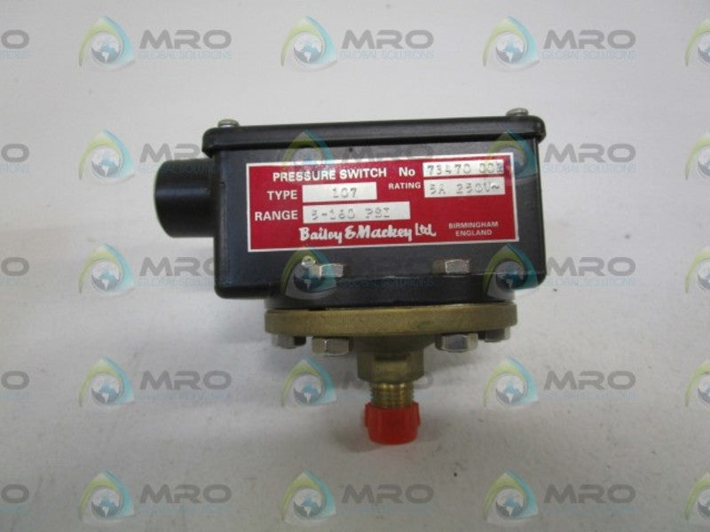 BAILEY & MACKEY 107 PRESSURE SWITCH 5/160PSI  NSMP
