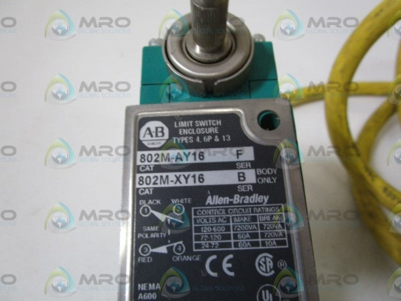 INDUSTRIAL SPARE PART 802M-AY16 SER. F UNMP