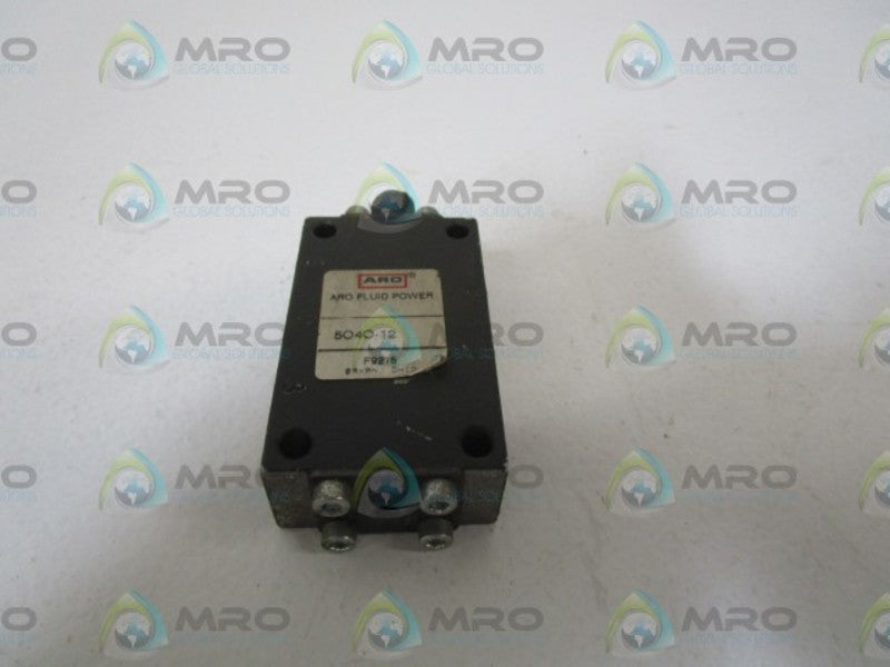 ARO FLUID POWER VALVE 5040-12  UNMP