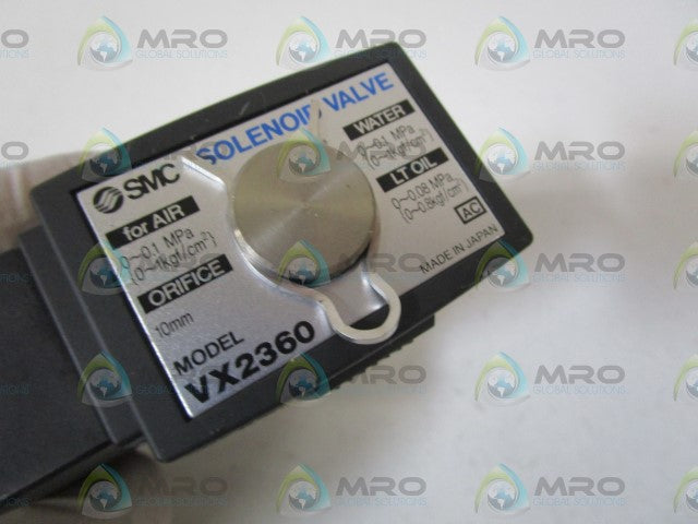 SMC VX2360 SOLENOID VALVE 110/120V *NEW NO BOX*