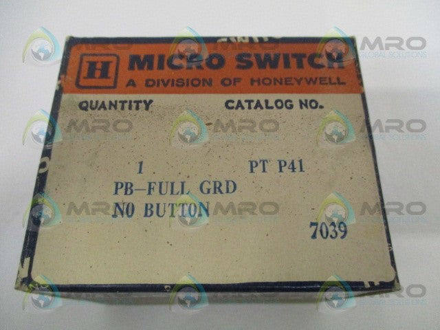MICROSWITCH PTP41 PUSHBUTTON OPERATOR *NEW IN BOX*