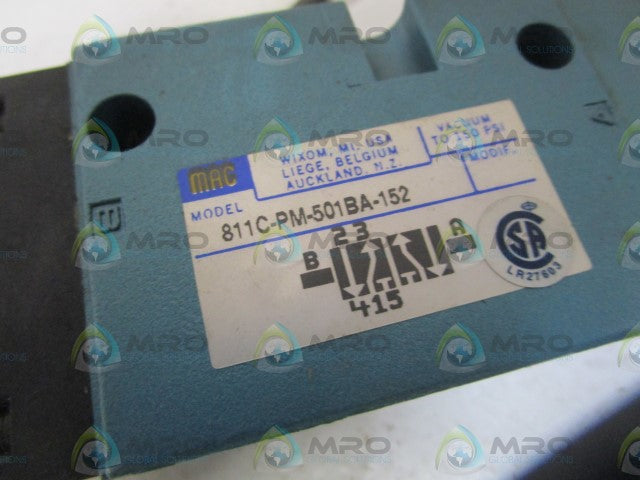 MAC CONTROL VALVE 811C-PM-501BA-152 *NEW IN BOX*