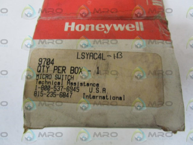 HONEYWELL LIMIT SWITCH LSYAC4L *NEW IN BOX*