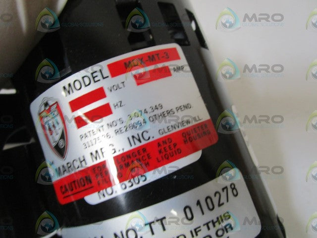 MARCH PUMPS PUMP ASSY MDX-MT3 *NEW IN BOX*