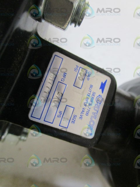 GRUVLOK SER. 770 BUTTLERFLY VALVE AN77113 *NEW IN BOX*