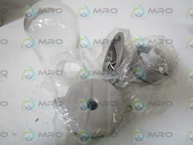 RAB VAPORPROOF W/ GLASS GLOBE VXBR100DG (AS PICTURED) *NEW IN BOX*