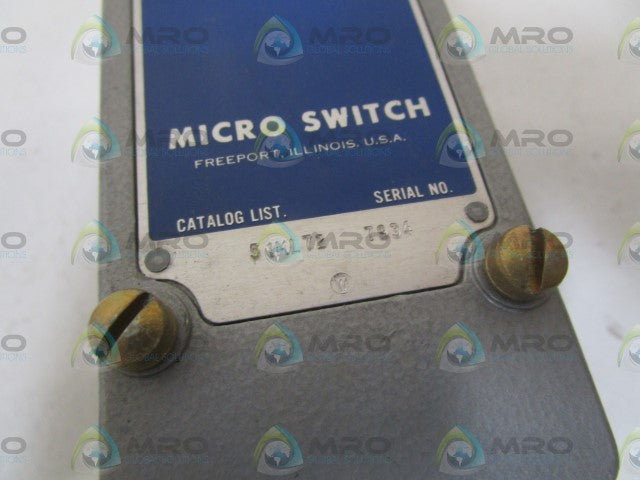 MICROSWITCH 51ML72 PRECISION LIMIT SWITCH (GREY) *NEW NO BOX*