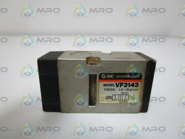SMC SOLENOID VALVE (BODY) VF3143 *USED*