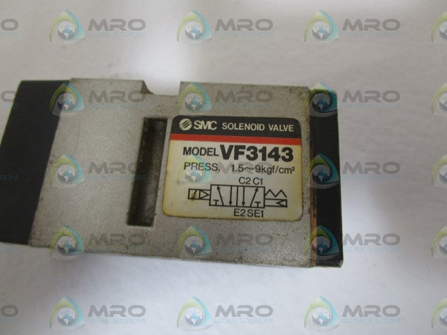 SMC SOLENOID VALVE (BODY) VF3143 *USED*