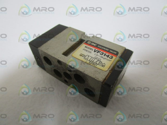 SMC SOLENOID VALVE (BODY) VF3143 *USED*