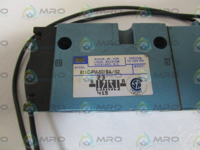 MAC CONTROL VALVE 811C-PM-501BA-152 *NEW NO BOX*