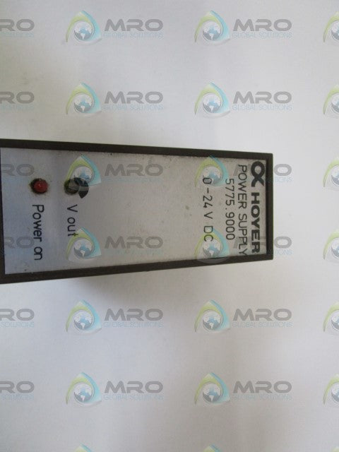 HOYER POWER SUPPLY 0-24VDC 5775.9000 *USED*