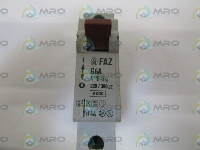 KLOCKNER MOELLER FAZ-G6A CIRCUIT BREAKER *NEW NO BOX*