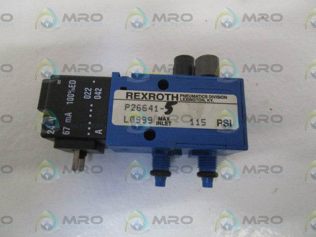 REXROTH SOLENOID VALVE P26641-5 *USED*