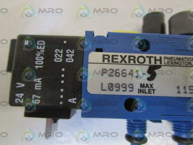 REXROTH SOLENOID VALVE P26641-5 *USED*