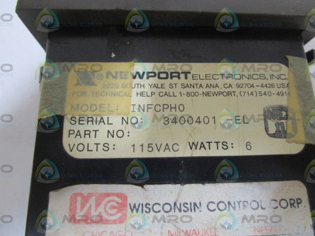 NEWPORT INFCPH0 CONTROLLER *USED*