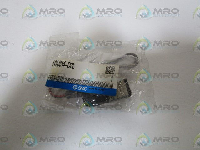 SMC SOLENOID PILOT VALVE NVJ314-D3L *NEW IN FACTORY BAG*