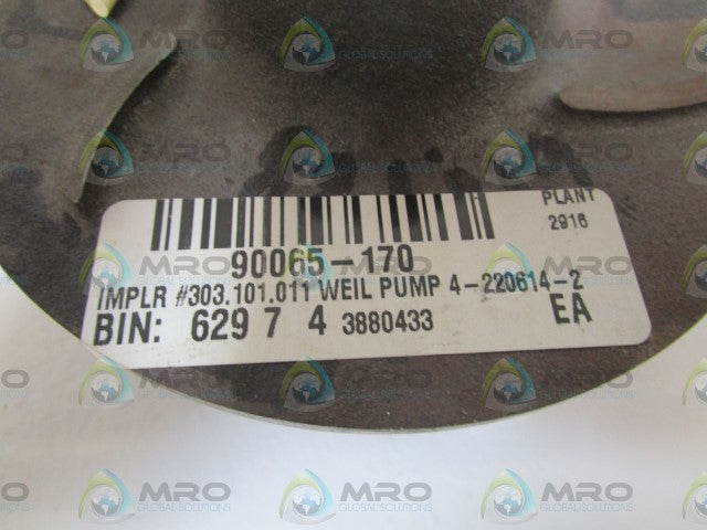 WEIL PUMP IMPLR #303.101.011 *NEW NO BOX*