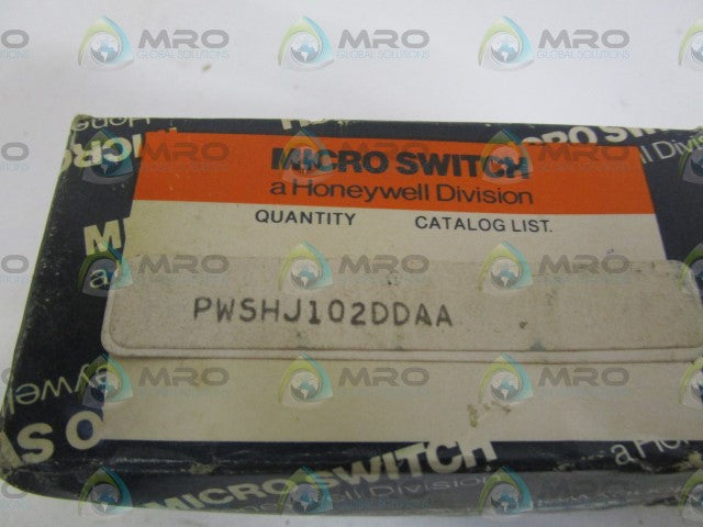 MICROSWITCH SWITCH PWSHJ102DDAA *NEW IN BOX*