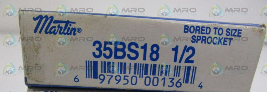 MARTIN 35BS18 SPROCKET 1/2" *FACTORY SEALED*